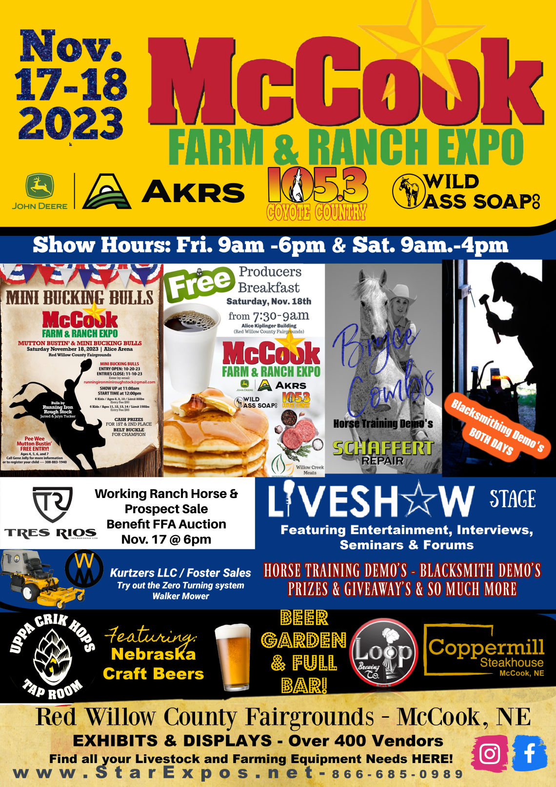 McCook Farm, Ranch & Hemp Expo Schedule